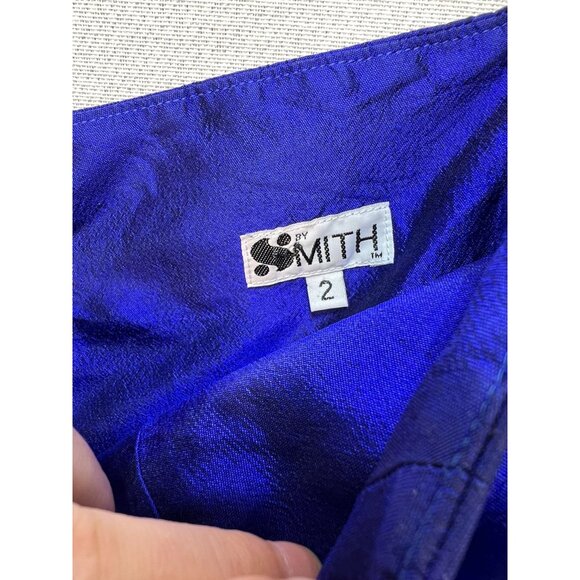 By Smith Women's Silk Strapless Mini Dress Lightweight Size 2 Multicolor Stripe - Picture 3 of 11